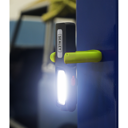 Sealey 5W COB & 3W SMD LED Rechargeable Inspection Light with Power Bank - Green LED318G
