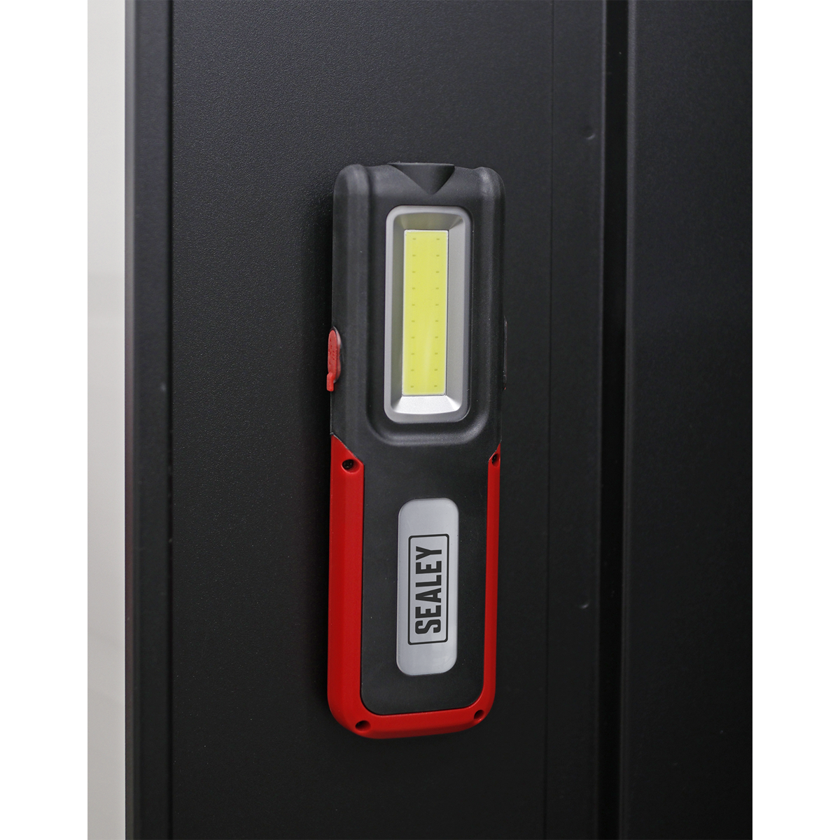 Sealey 5W COB & 3W SMD LED Rechargeable Inspection Light with Power Bank - Red LED318R
