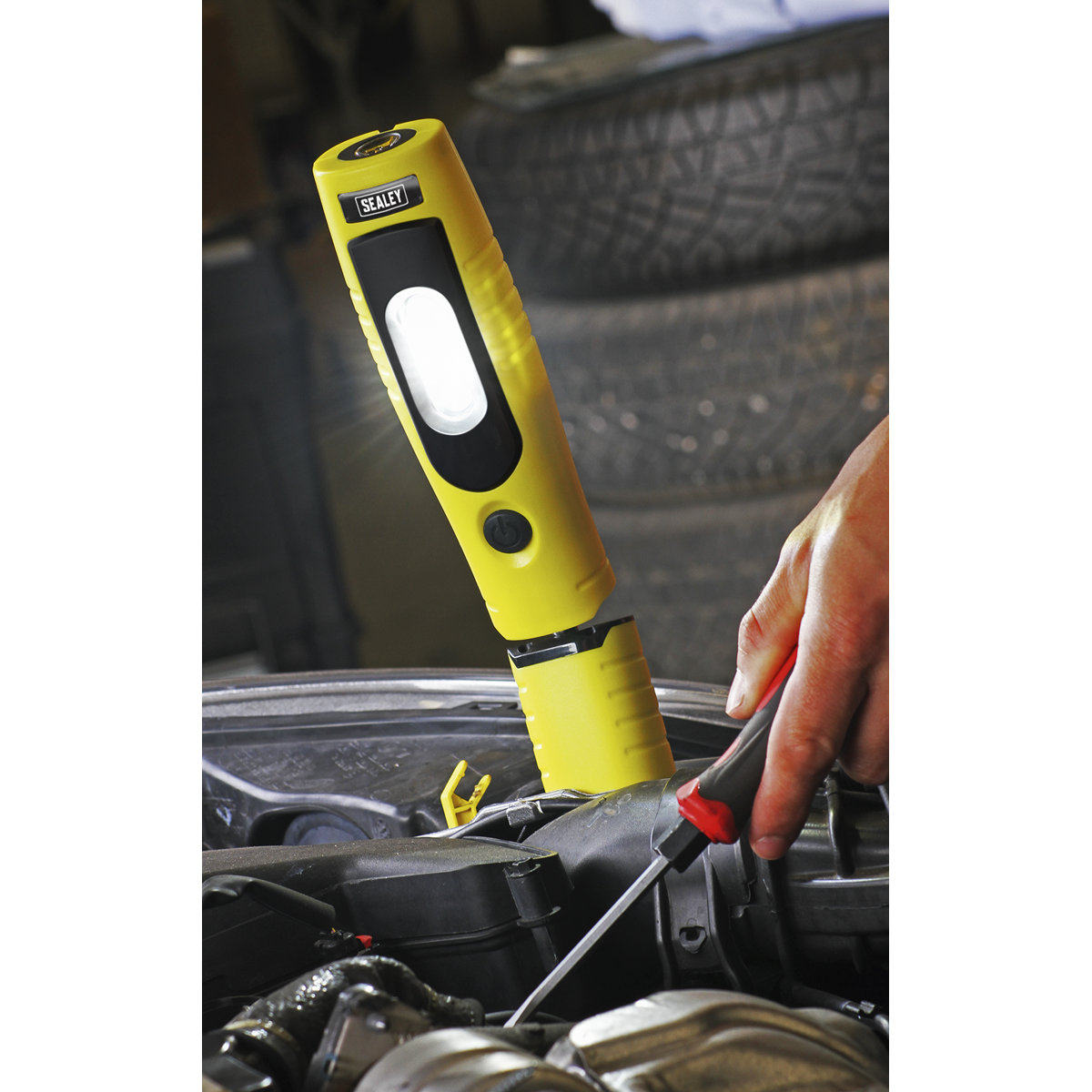 Sealey 360° 7 SMD & 3W SMD LED Rechargeable Inspection Light LED3602Y