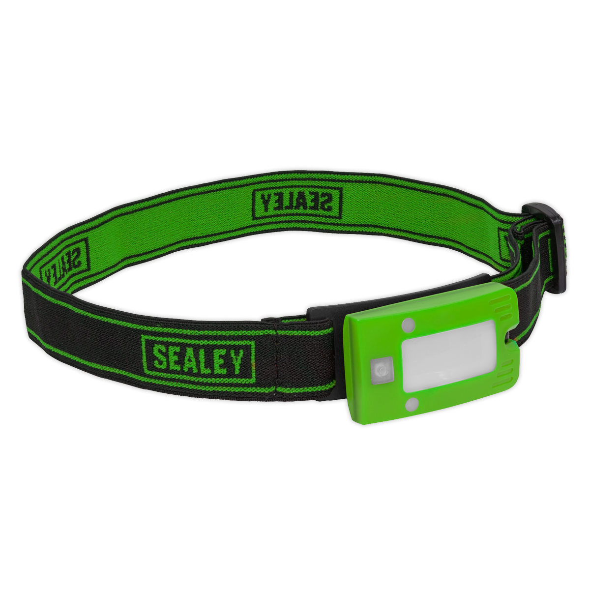 Sealey 2W COB LED Rechargeable Head Torch with Auto-Sensor - Green LED360HTG