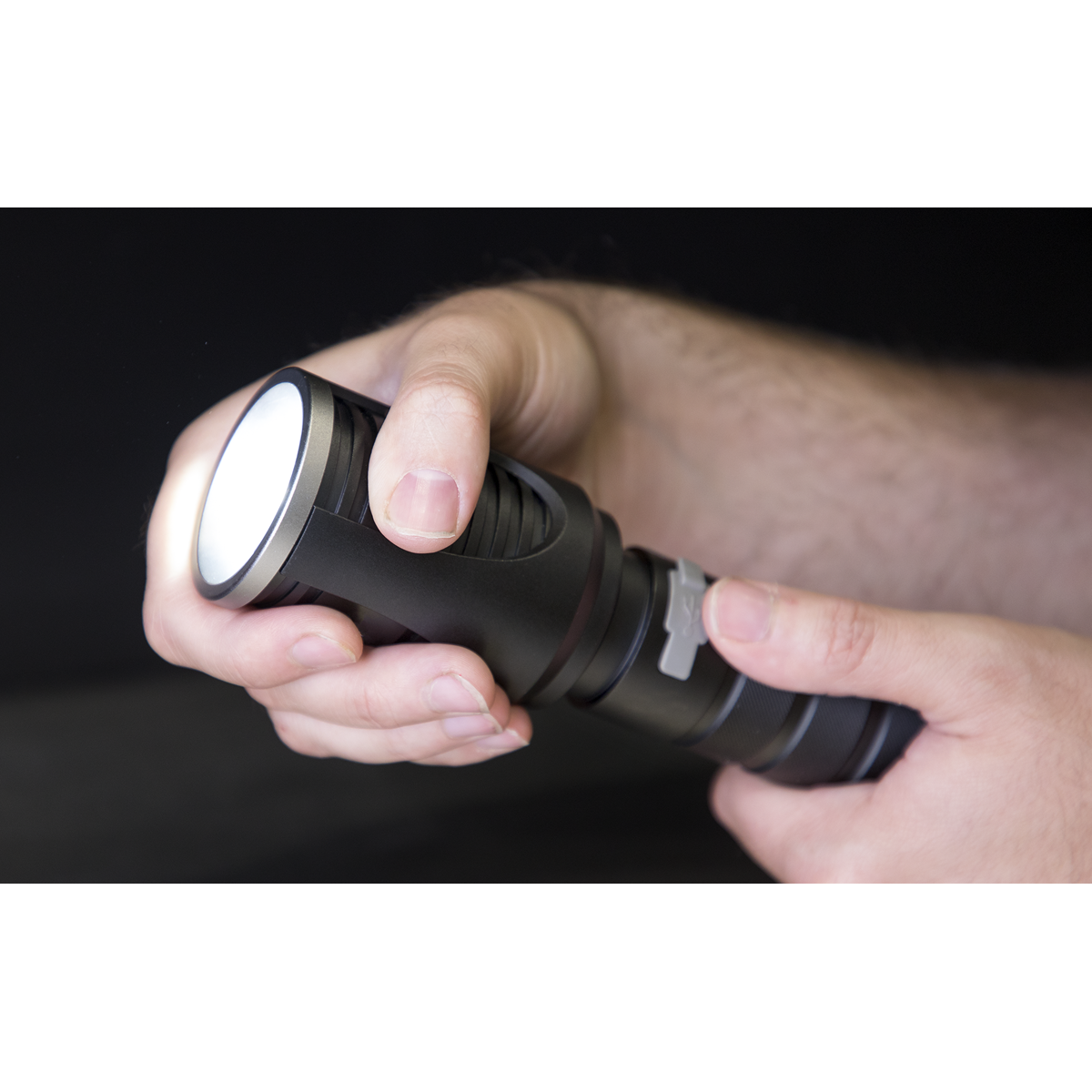 Sealey 60W COB LED Rechargeable Aluminium Torch with Adjustable Focus LED4494
