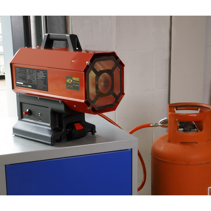 Sealey 30,000-68,000Btu/hr (9-20kW) 2-in-1 Cordless/Corded Space Warmer® Propane Heater LP69C
