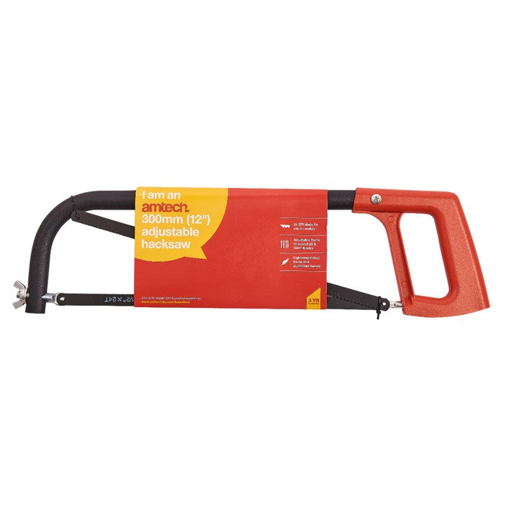 Amtech 300mm (12") Adjustable hacksaw with spare blade M0700