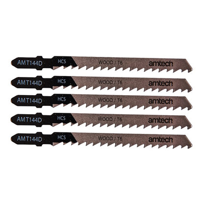 Amtech 5 Piece wood jigsaw blade set (AMT144 D) M1601