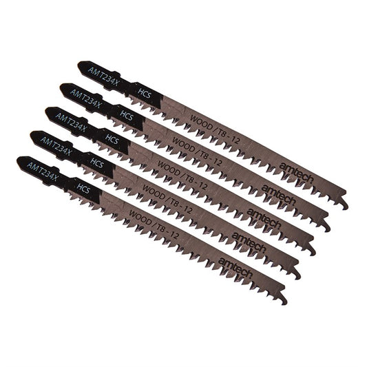 Amtech 5 Piece wood jigsaw blade set (AMT234 X) M1602