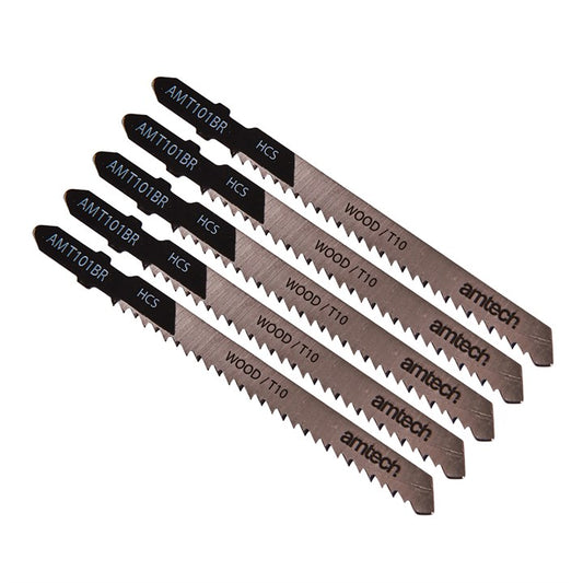 Amtech 5 Piece reverse cut wood jigsaw blade set (AMT101BR) M1603