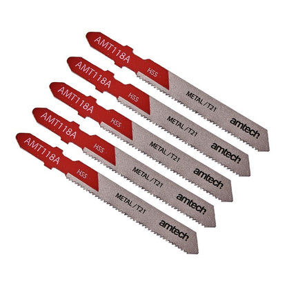 Amtech 5 Piece metal jigsaw blade set (AMT118A) M1605