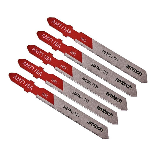 Amtech 5 Piece metal jigsaw blade set (AMT118A) M1605