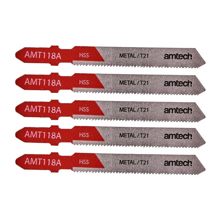 Amtech 5 Piece metal jigsaw blade set (AMT118A) M1605