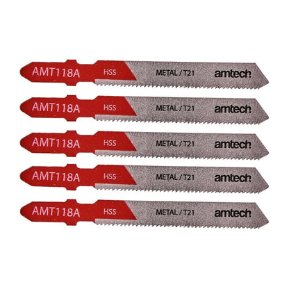 Amtech 5 Piece metal jigsaw blade set (AMT118A) M1605