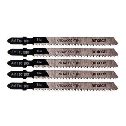 Amtech 5 Piece reverse cut wood jigsaw blade Set (AMT101BRF) M1608