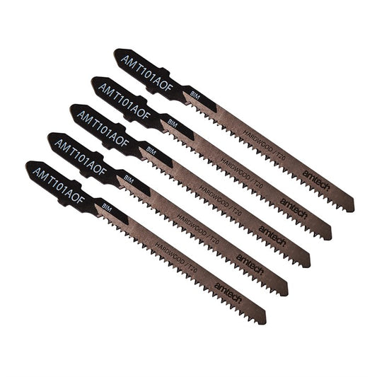 Amtech 5pc Wood Jigsaw Blade Set (AMT101AOF) M1609