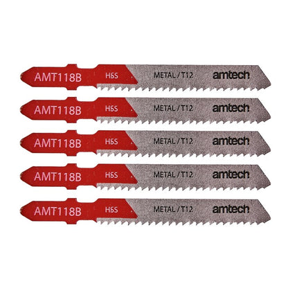 Amtech 5 Piece metal jigsaw blade set (AMT118B) M1611