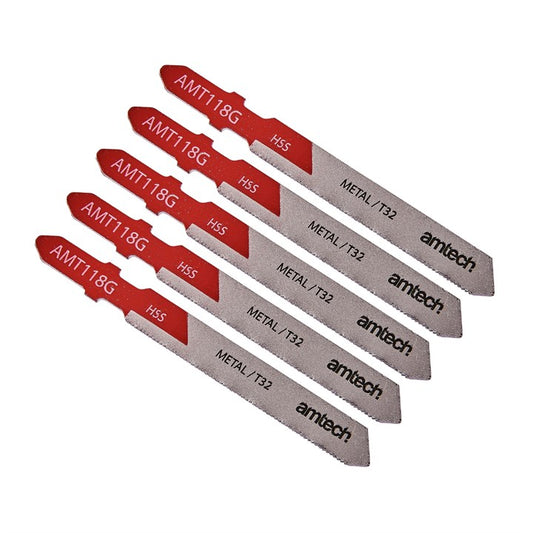 Amtech 5 Piece metal jigsaw blade set (AMT118G ) M1612