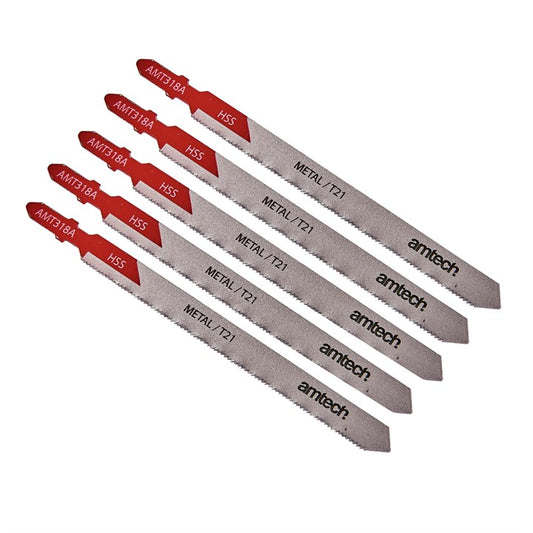 Amtech 5 Piece metal jigsaw blade set (AMT318A) M1613