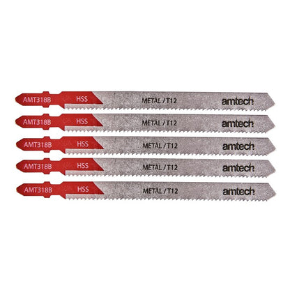 Amtech 5 Piece metal jigsaw blade set (AMT318B) M1614