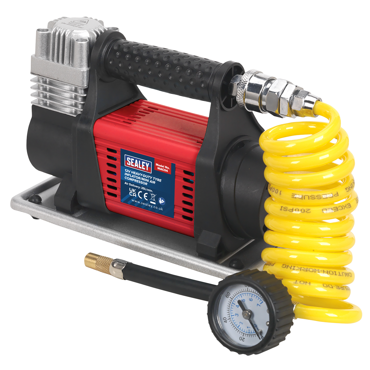 Sealey 12V Heavy-Duty Tyre Inflator/Mini Air Compressor MAC04