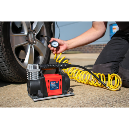 Sealey 12V Heavy-Duty Tyre Inflator/Mini Air Compressor MAC05