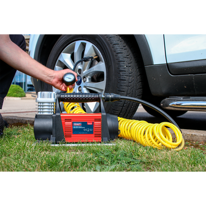 Sealey 12V Heavy-Duty Tyre Inflator/Mini Air Compressor MAC06