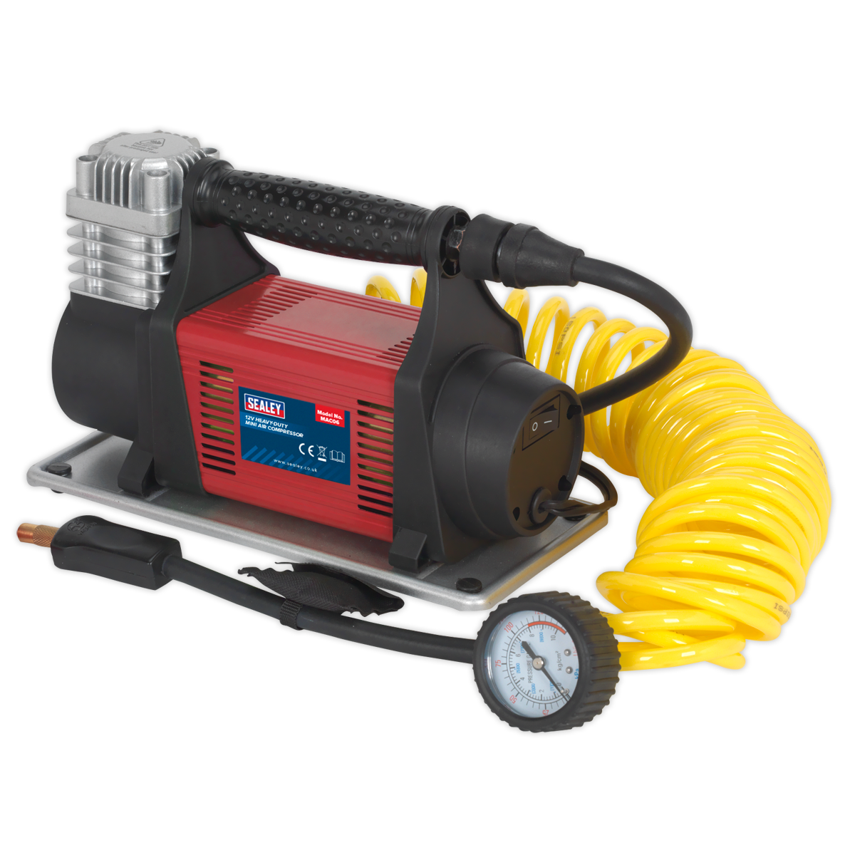 Sealey 12V Heavy-Duty Tyre Inflator/Mini Air Compressor MAC06