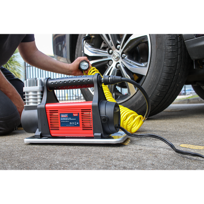 Sealey 12V Heavy-Duty Tyre Inflator/Mini Air Compressor MAC07