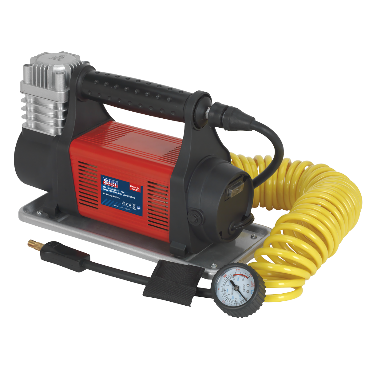 Sealey 12V Heavy-Duty Tyre Inflator/Mini Air Compressor MAC07