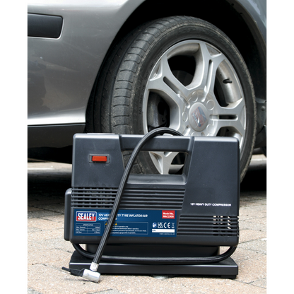 Sealey 12V Heavy-Duty Tyre Inflator/Air Compressor MAC2300