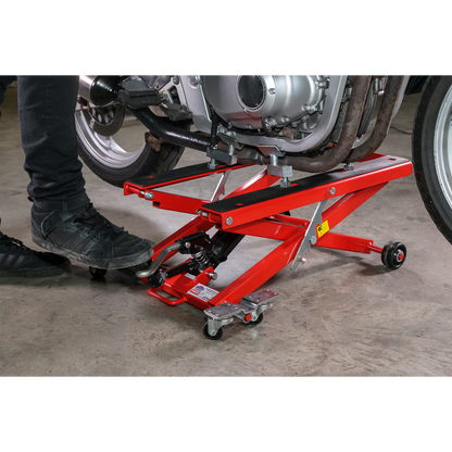 Sealey 500kg Scissor Motorcycle Lift with Frame Supports MC4500