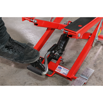 Sealey 500kg Scissor Motorcycle Lift with Frame Supports MC4500