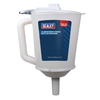 Sealey 2L Measuring Funnel with Lid and Base MF2/BC