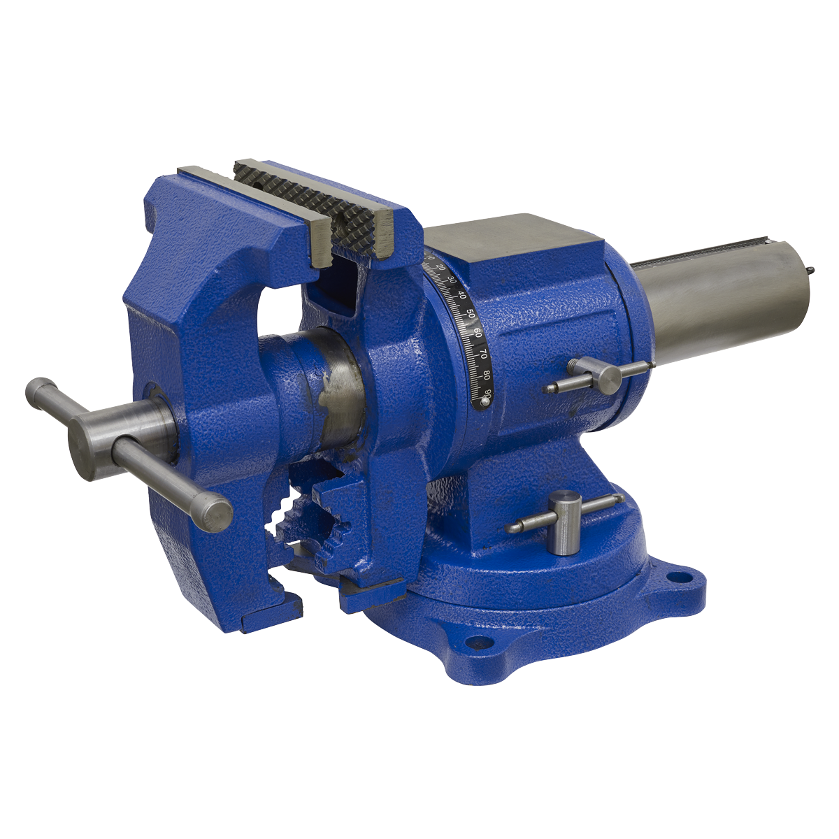 Cheisel Vice Sealey Multifunction Cast Iron Vice with Swivel Base 150mm MFV150 ...