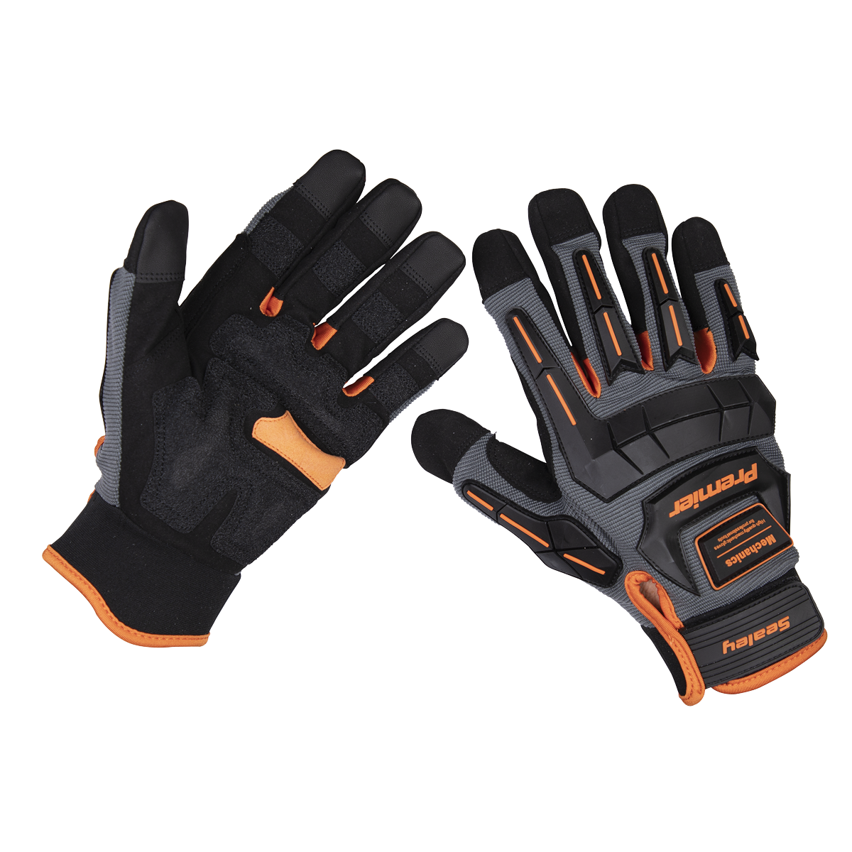 Sealey Mechanic's Gloves Anti-Collision - Large Pair MG803L