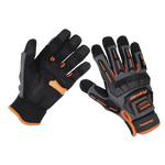 Sealey Mechanic's Gloves Anti-Collision - Large Pair MG803L