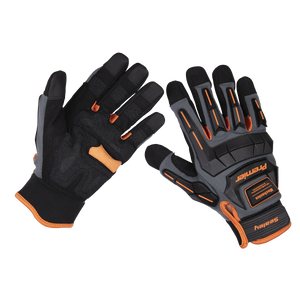 Sealey Mechanic's Gloves Anti-Collision - Large Pair MG803L