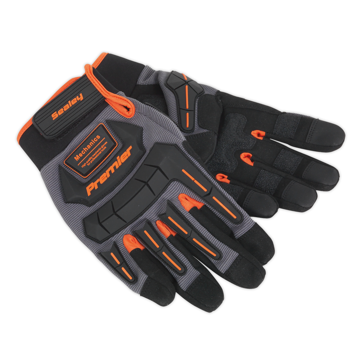 Sealey Mechanic's Gloves Anti-Collision - Large Pair MG803L