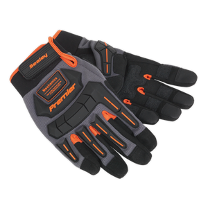 Sealey Mechanic's Gloves Anti-Collision - Large Pair MG803L