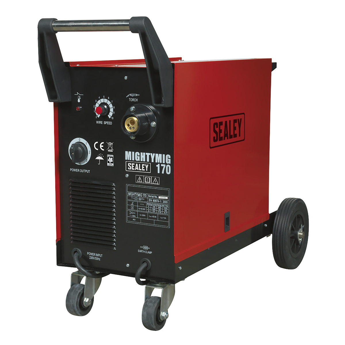 Sealey 170A Professional Gas/No-Gas MIG Welder with Euro Torch MIGHTYMIG170