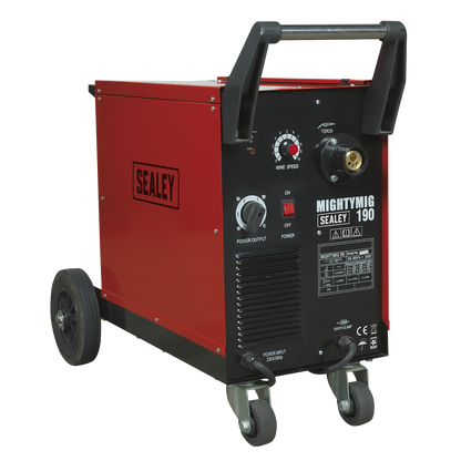 Sealey 190A Professional Gas/No-Gas MIG Welder with Euro Torch MIGHTYMIG190