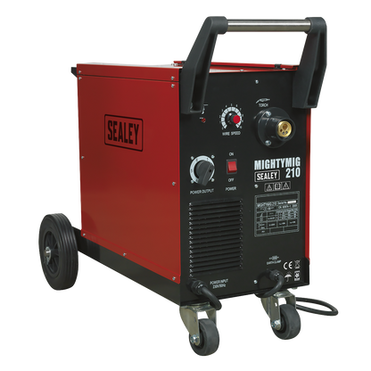 Sealey 210A Professional Gas/No-Gas MIG Welder with Euro Torch MIGHTYMIG210