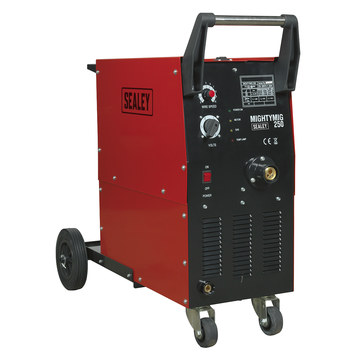 Sealey 250Amp Professional Gas/No-Gas MIG Welder with Euro Torch MIGHTYMIG250