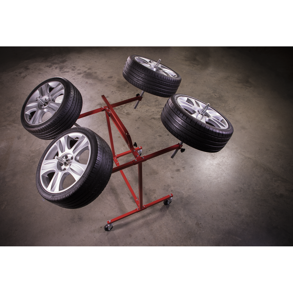 Sealey Alloy Wheel Painting/Repair Stand - 4 Wheel Capacity MK71