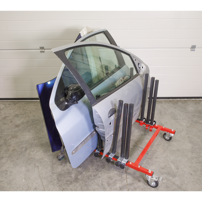 Sealey Mobile Panel Storage Rack Holds 5 Panels MK76