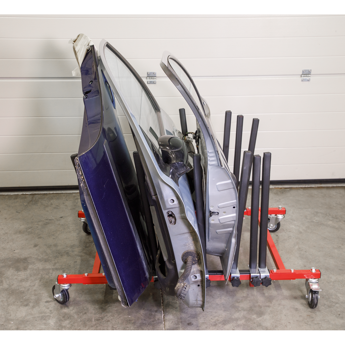 Sealey Mobile Panel Storage Rack Holds 5 Panels MK76