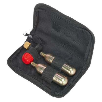 Sealey Motorcycle CO2 Emergency Tyre Inflator Kit MS087