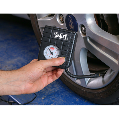 Sealey 12V Micro Air Compressor with Work Light MS163