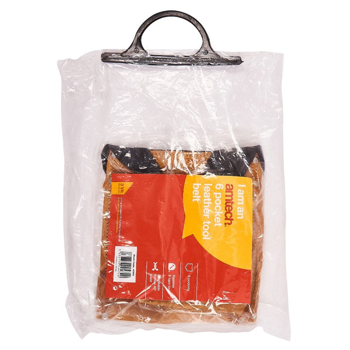 Amtech 6 Pocket leather tool belt N0850