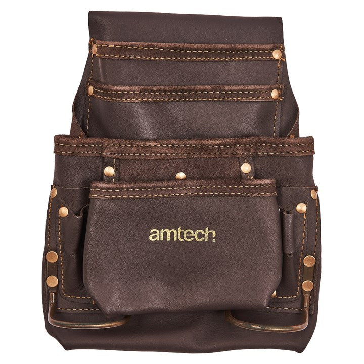 Amtech 4 Pocket heavy duty leather tool belt N0860
