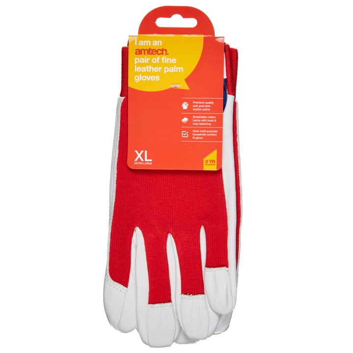 Amtech XL (Size 10) Fine leather palm gloves N2310