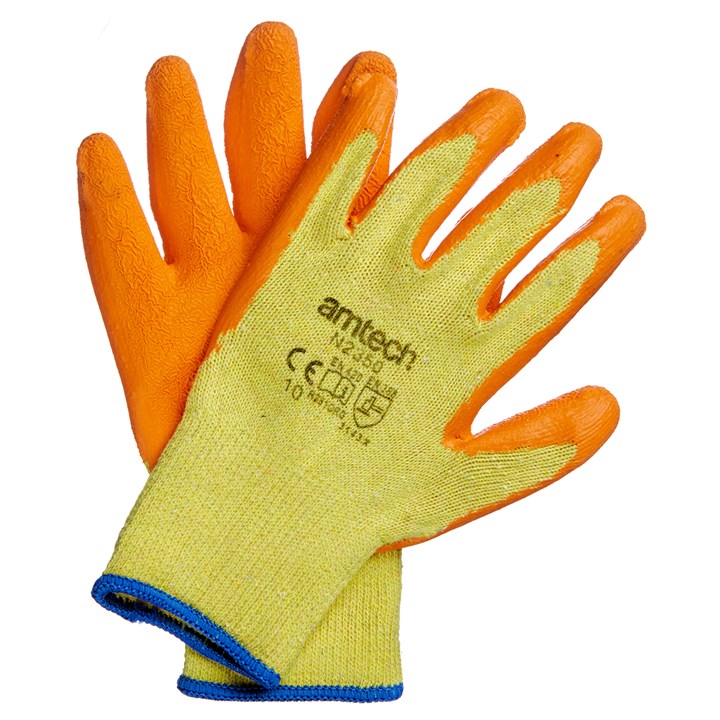 Amtech XL (Size 10) Latex palm coated gloves N2350