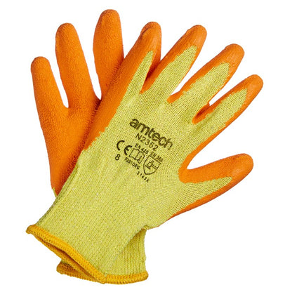 Amtech Medium (Size 8) Latex palm coated gloves N2352